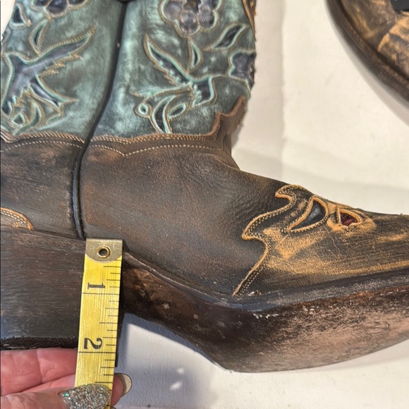 DAN POST Embroidered WESTERN Cowboy Boots!! - Picture 12 of 14